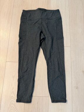 GAIAM Large Charcoal Black Active Leggings s23